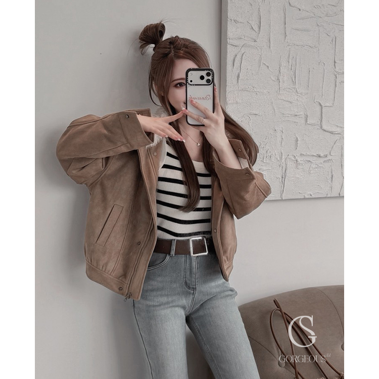 M52「條紋無BRA坑紋背心」