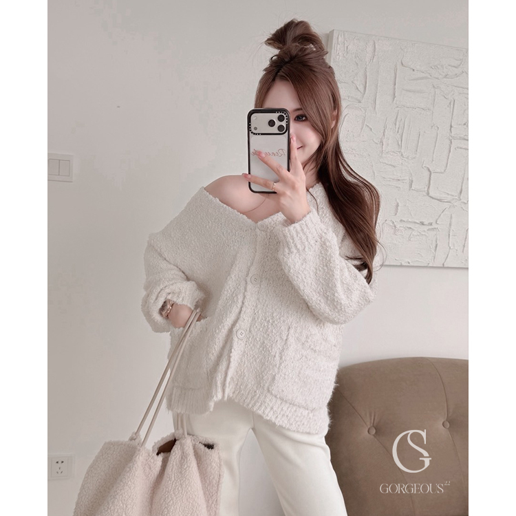 M46「Q軟軟熊熊排扣外套（樂最愛）」