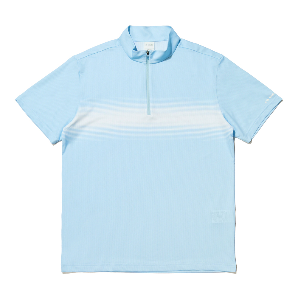 【EIDER】男領拉鍊排汗短袖上衣 / 24EDMM24202-[灰、薄荷綠、天空藍]