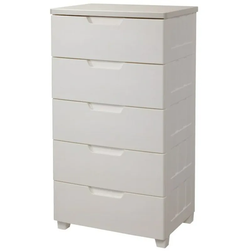 日本 IRIS:米色五層收納櫃