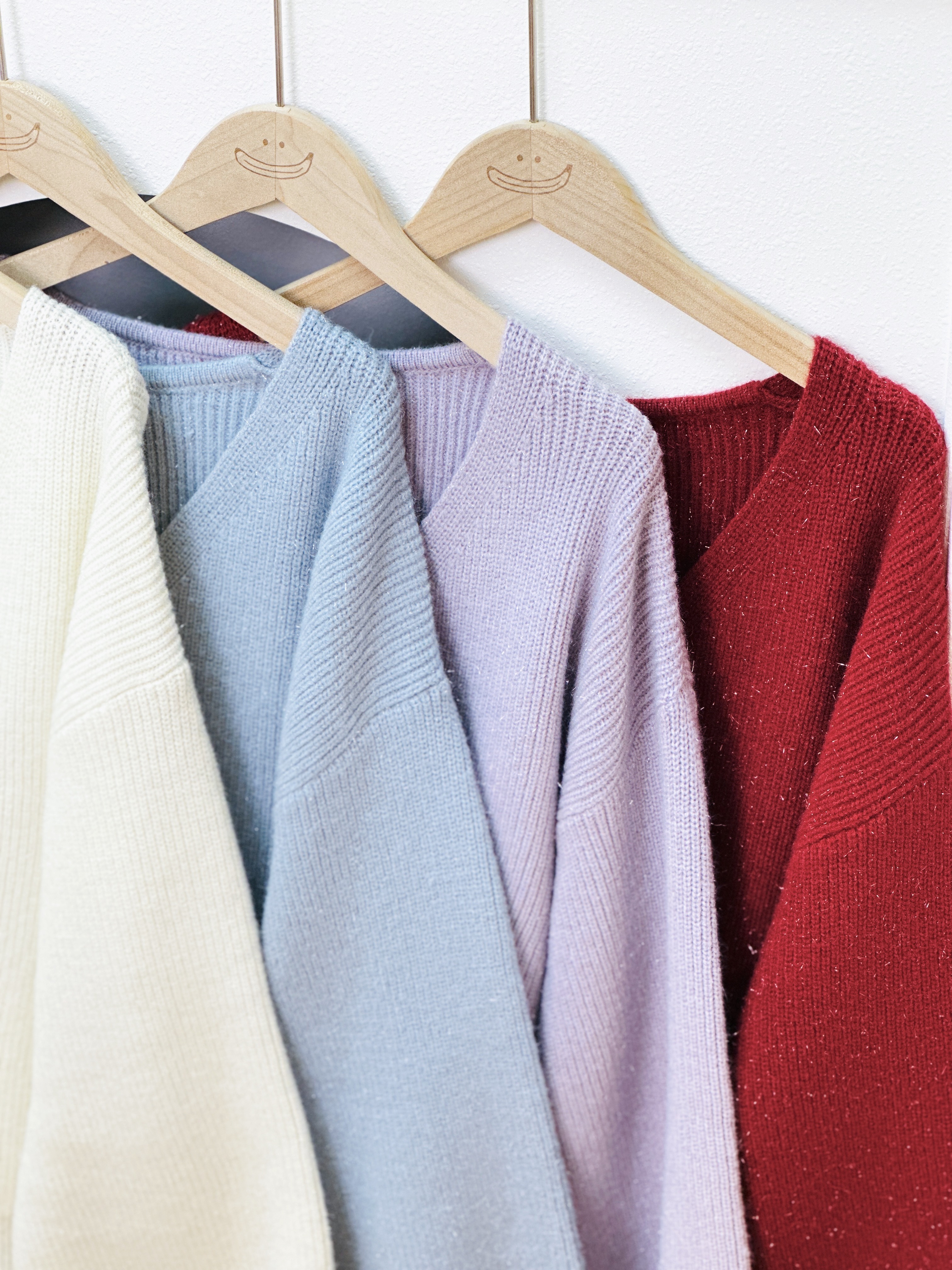 四色 / V領閃紗北極絨寬鬆毛衣 / Sparkle Fluffy V-Neck Knit Sweater