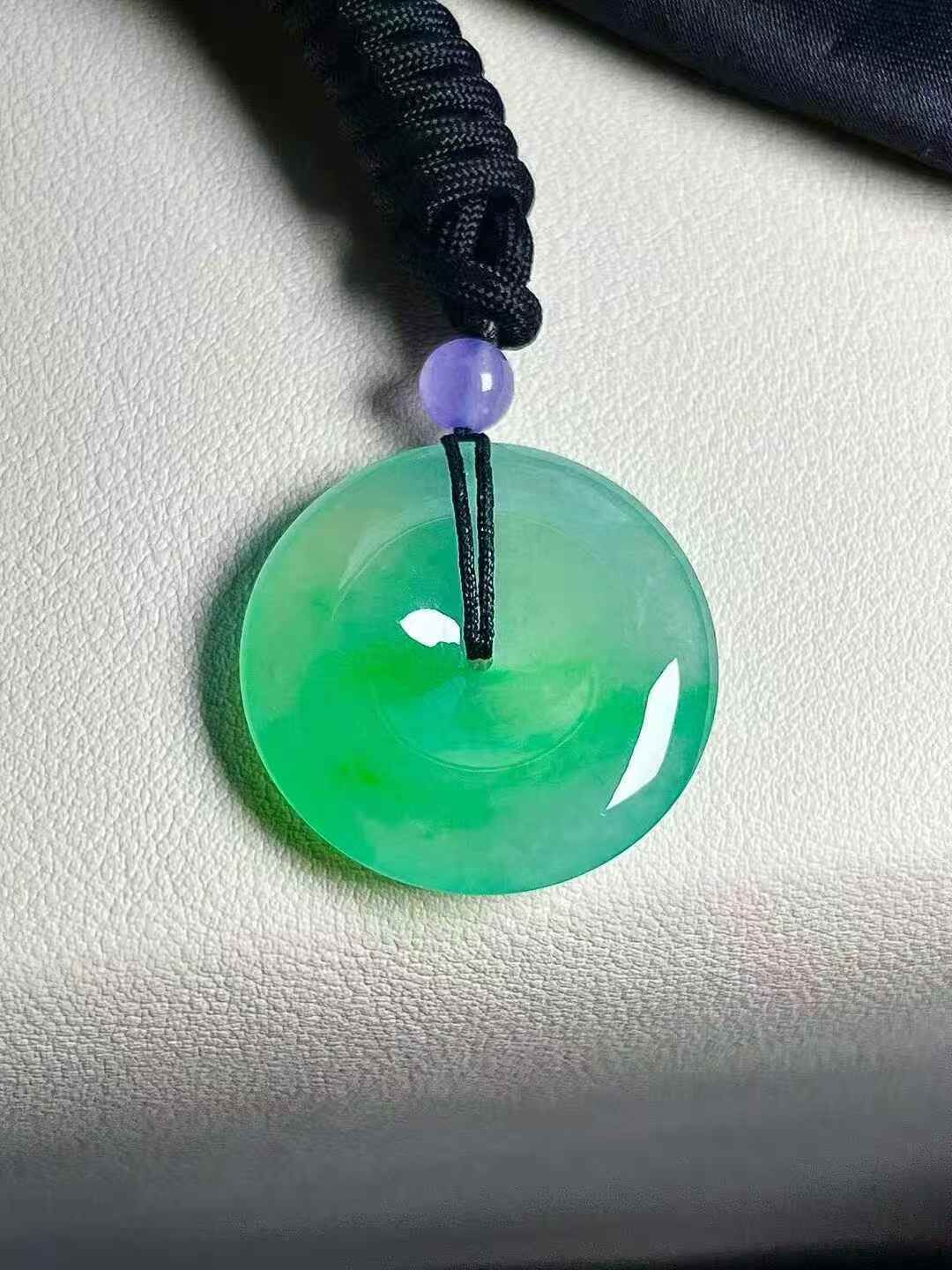 翡翠平安扣 (30.9mm直徑),天然翡翠A玉, 緬甸玉, Jade, Jadeite