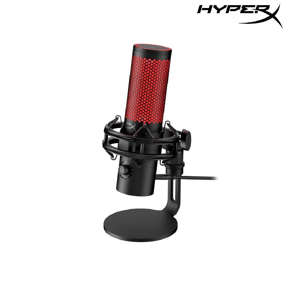 HyperX QuadCast 2 USB 電競麥克風-經典黑紅光(872V1AA)