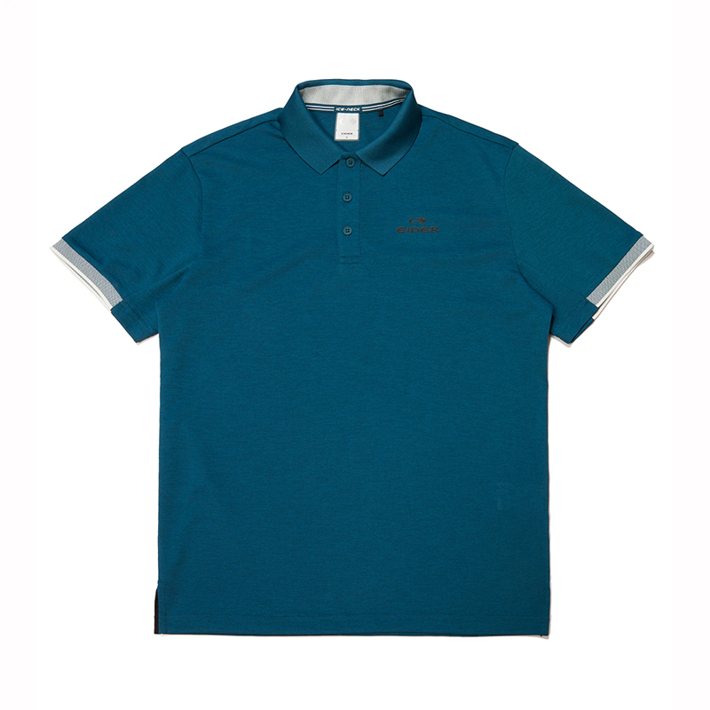 【EIDER】男排汗快乾短袖POLO上衣 / 24EDMM24210-[海軍藍、藍綠]