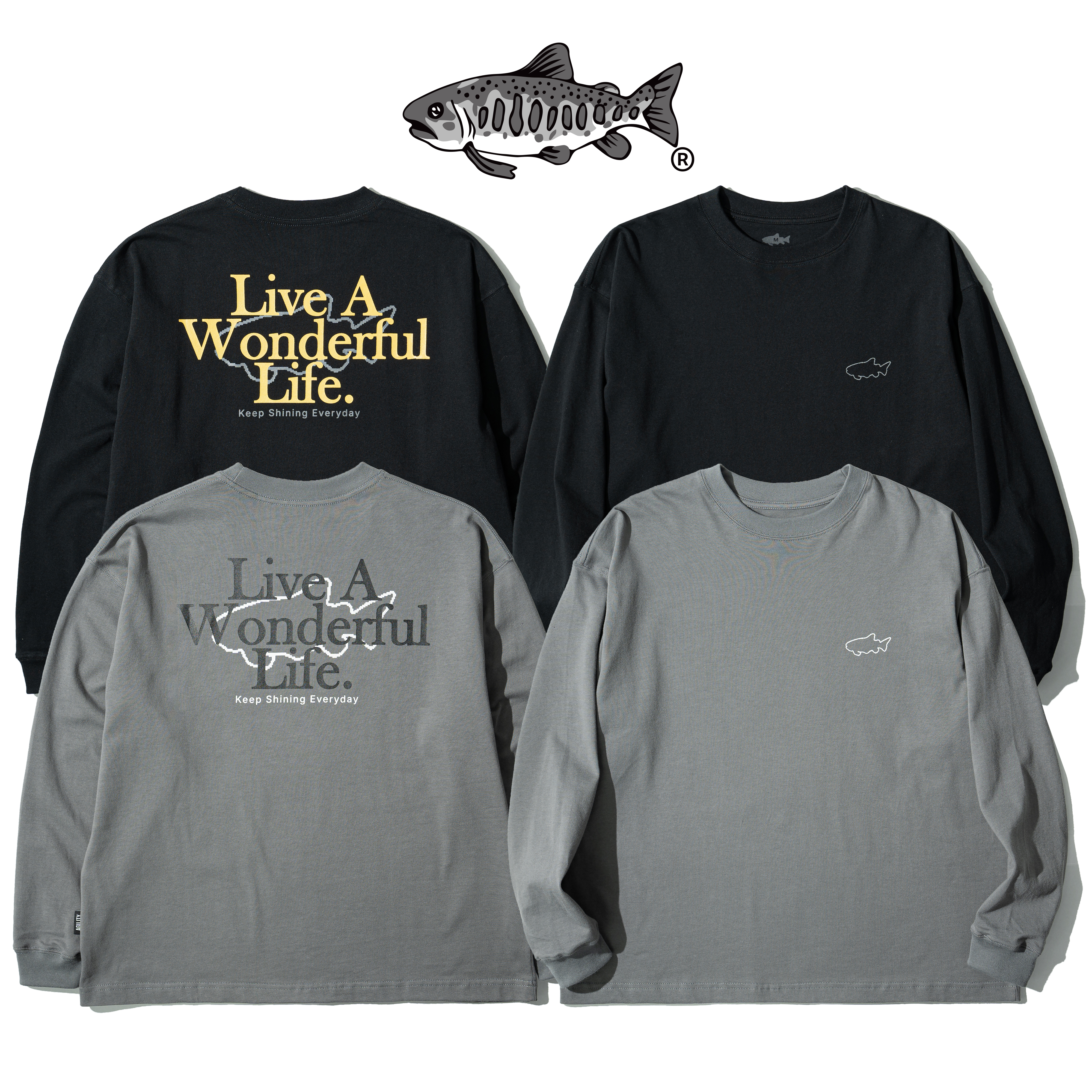 AGILITY Image Heavy LS Tee / Wonderful Life 標語 長袖Tee [RS8-WL]