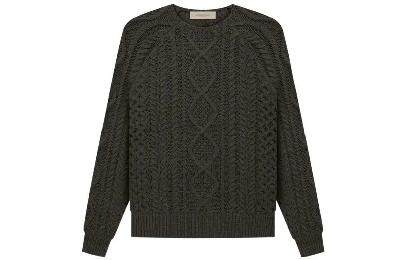 零碼-S-Fear Of God Essentials Cable Knit 炭灰