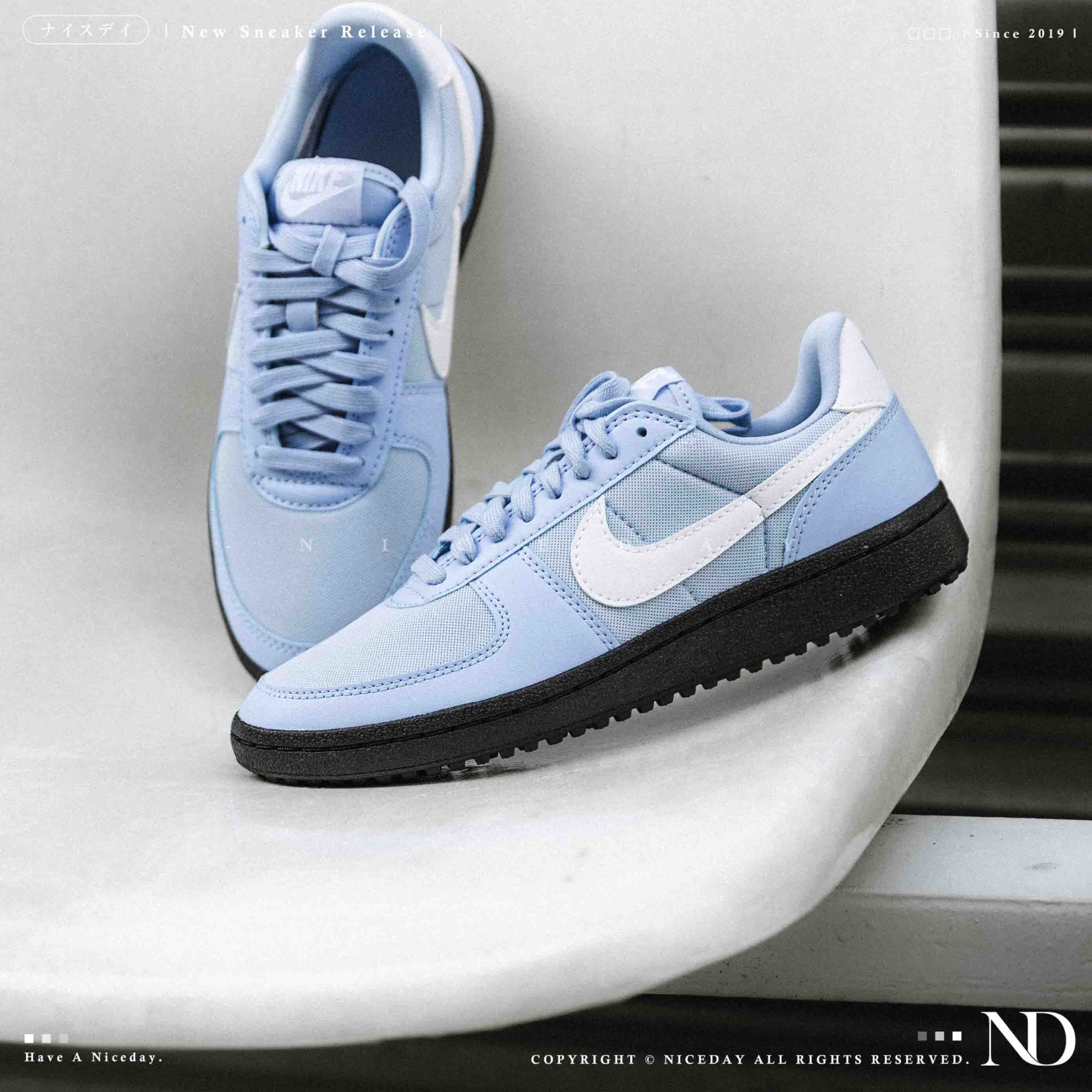 NICEDAY 現貨 Nike Field General 藍 藍黑 韓系 復古 德訓鞋 薄底 板鞋 休閒鞋 FZ5593-400