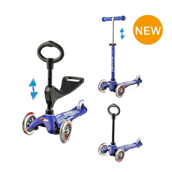 Micro - Mini Micro 三合一豪華滑板車 藍色(1.5-5歲)