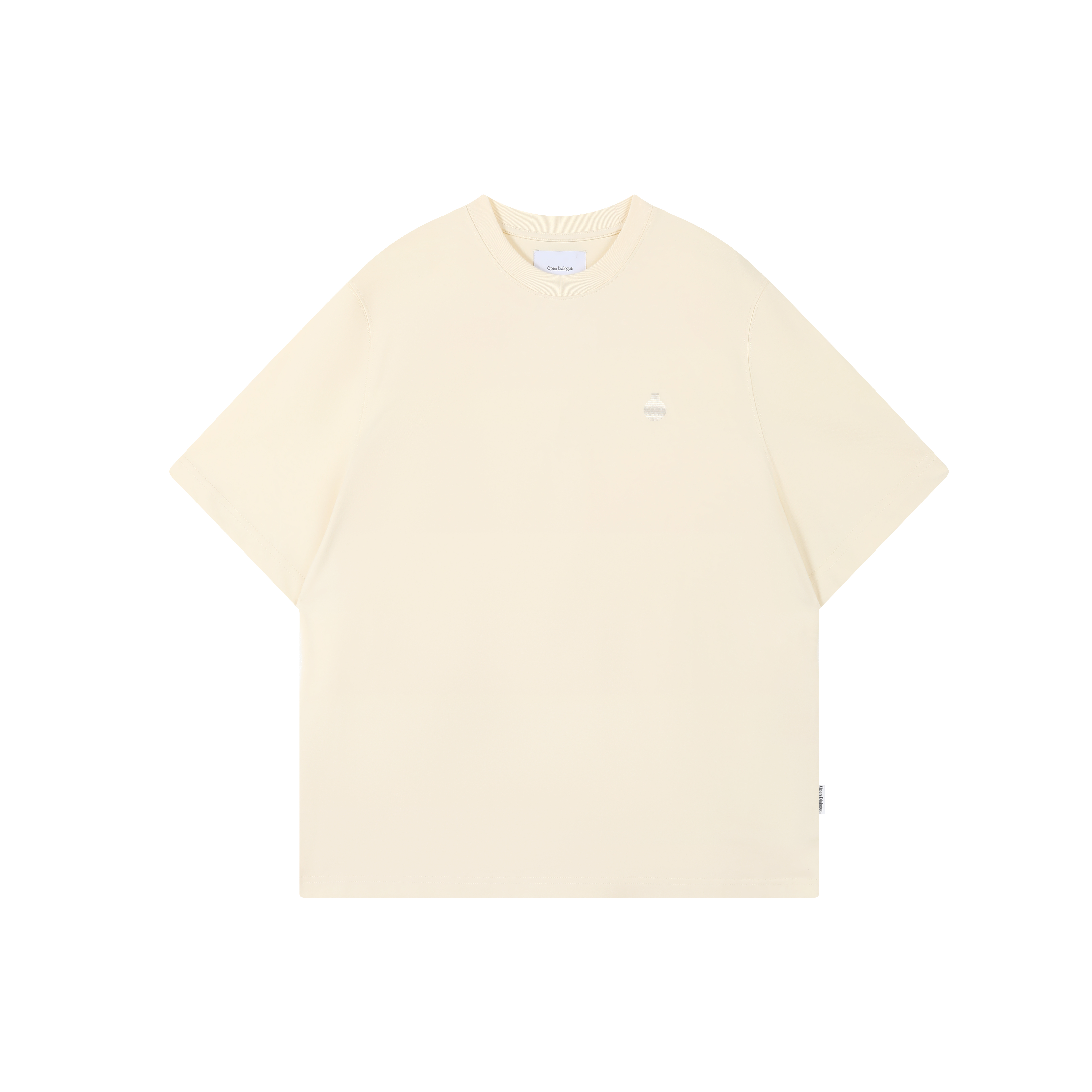 ODE SMALL LOGO TEE - CREAM
