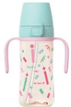 Moyuum PPSU 防逆流彈蓋吸管杯270ml (天藍)