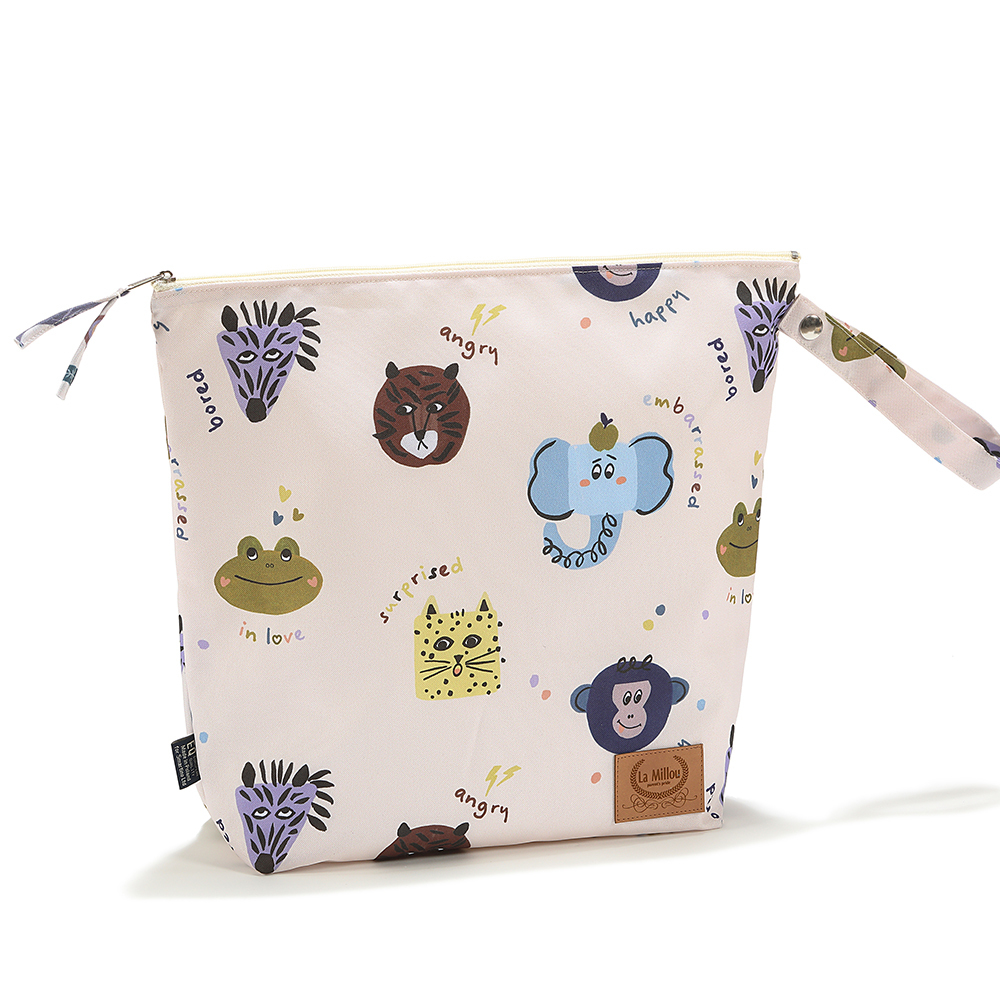 La Millou波蘭 尿布袋加大-方型28x32cm｜動物急轉彎