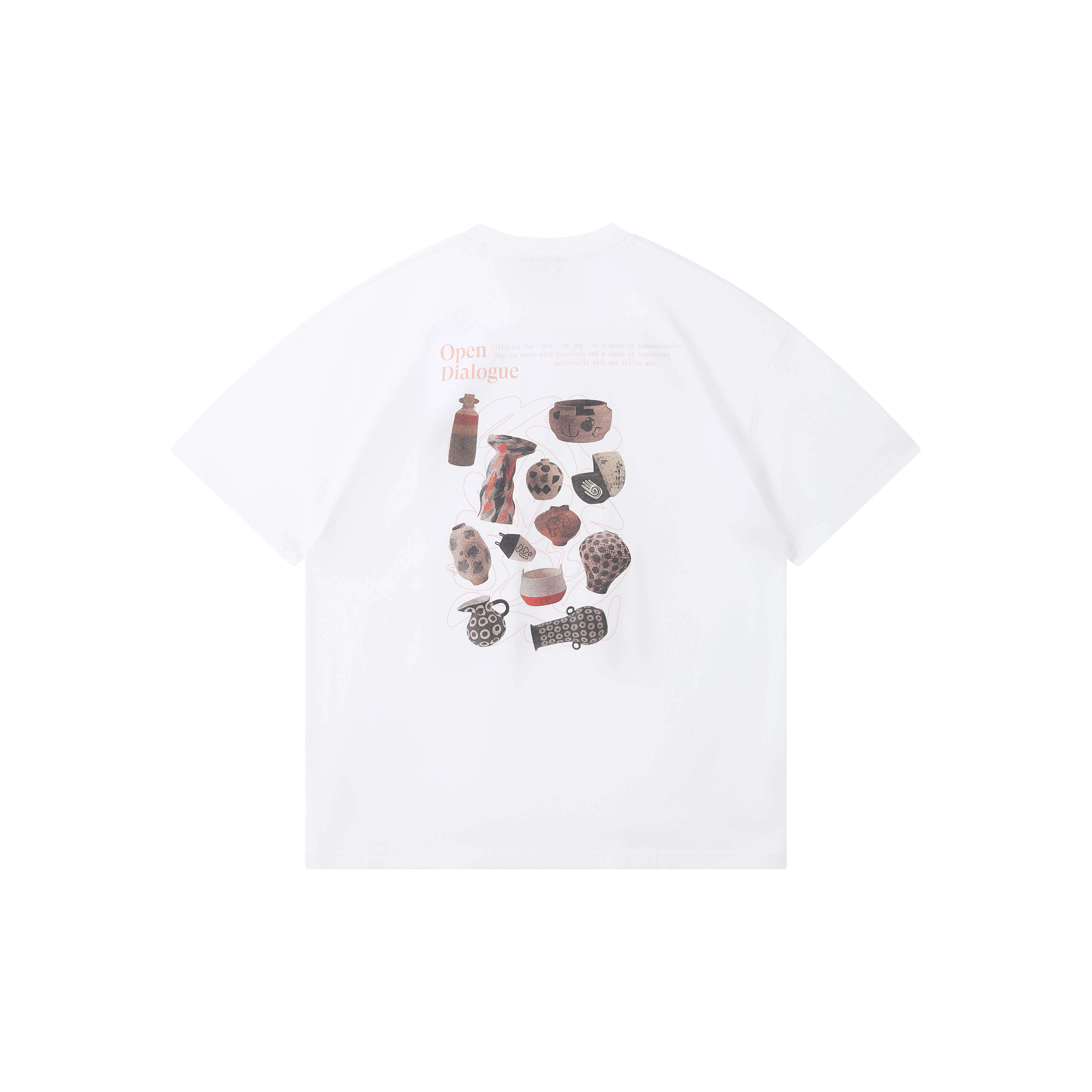 ODE VINTAGE VASE TEE - WHITE