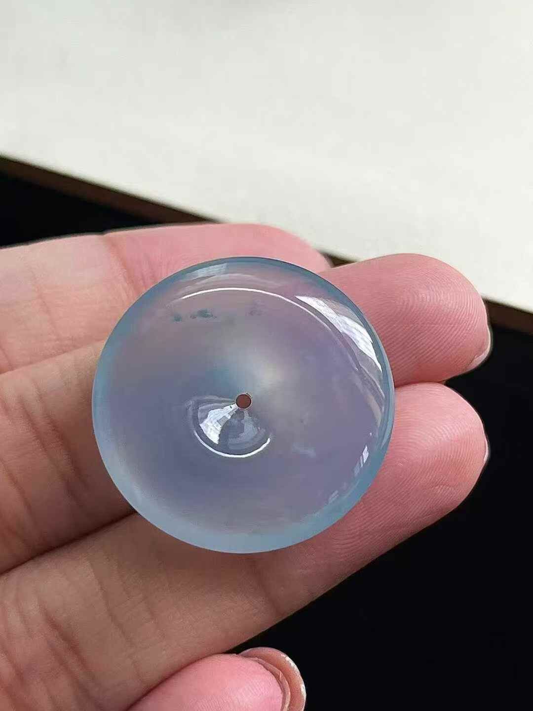 1122358 翡翠紫羅蘭平安扣 (25.7mm直徑)