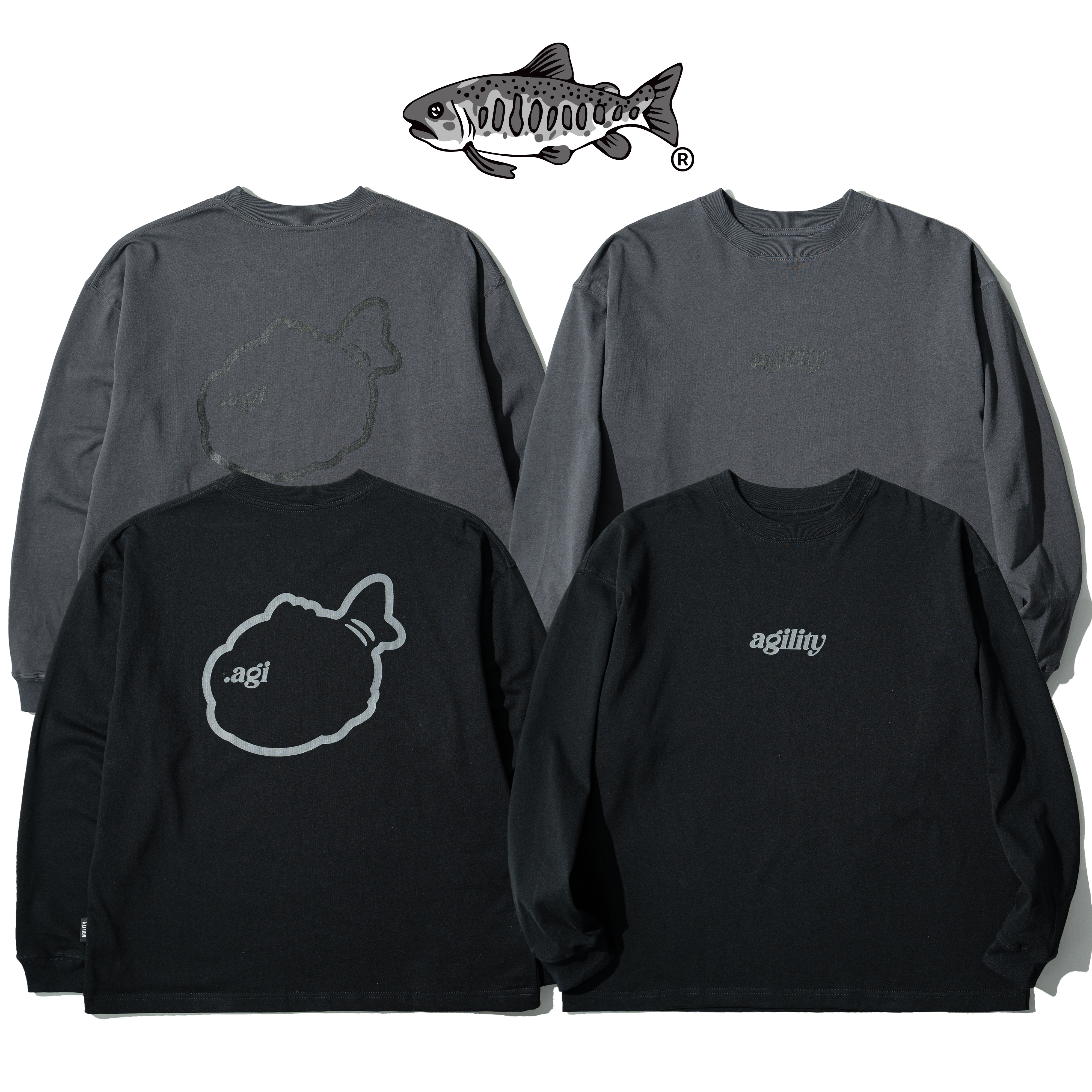 AGILITY Image Heavy LS Tee / SYAKEMARU 鮭魚丸 長袖Tee [RS8-SM]