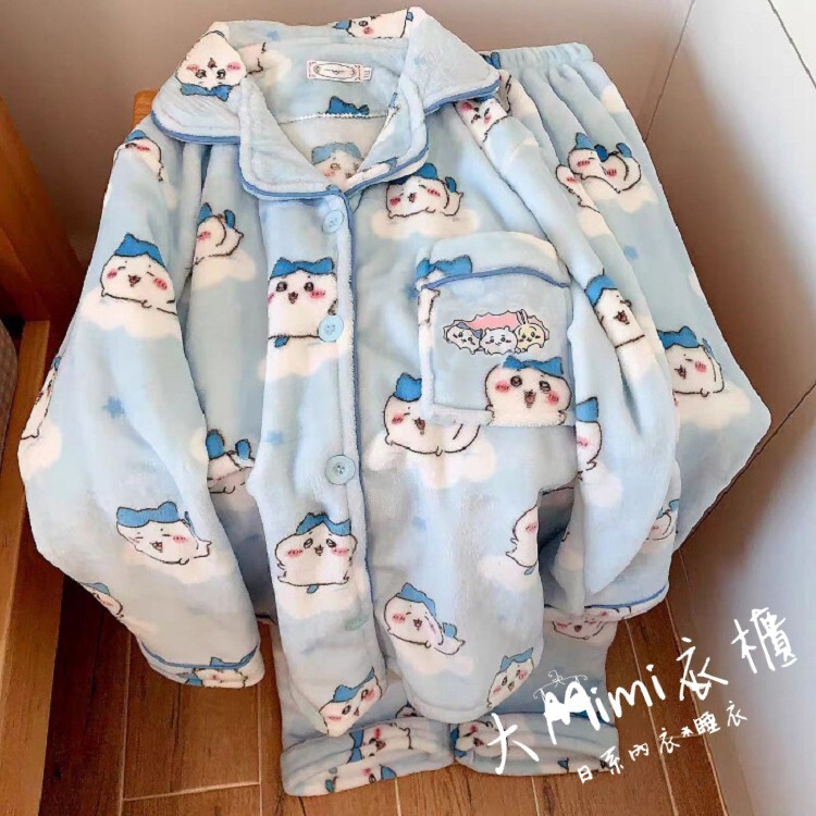 🔥暖呼呼系列-小八貓法蘭絨睡衣