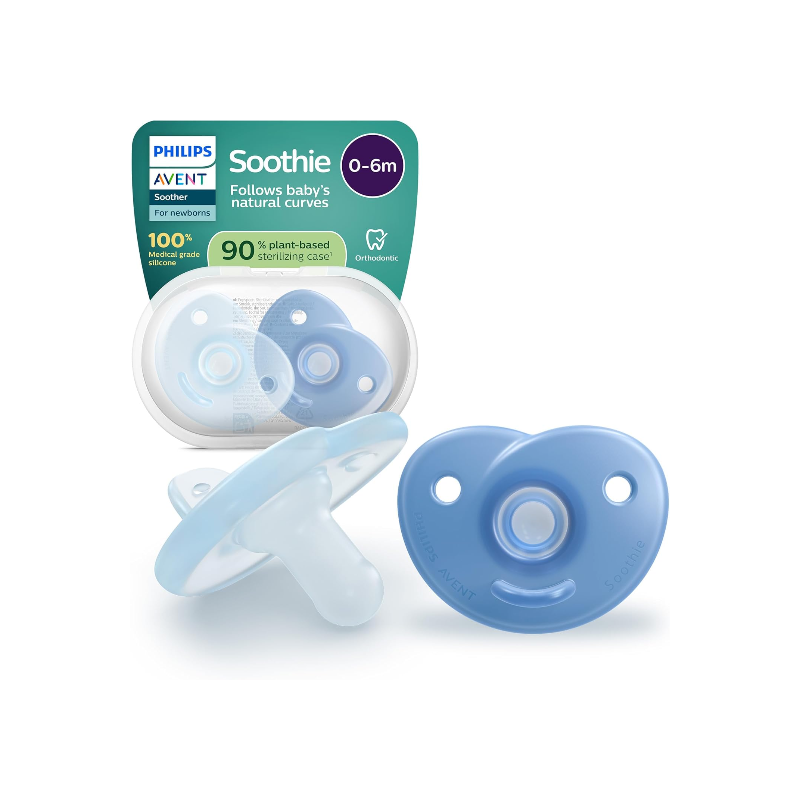Philips Avent Soothie Heart 醫療級矽膠安撫奶嘴 (0-6m) - 2件裝