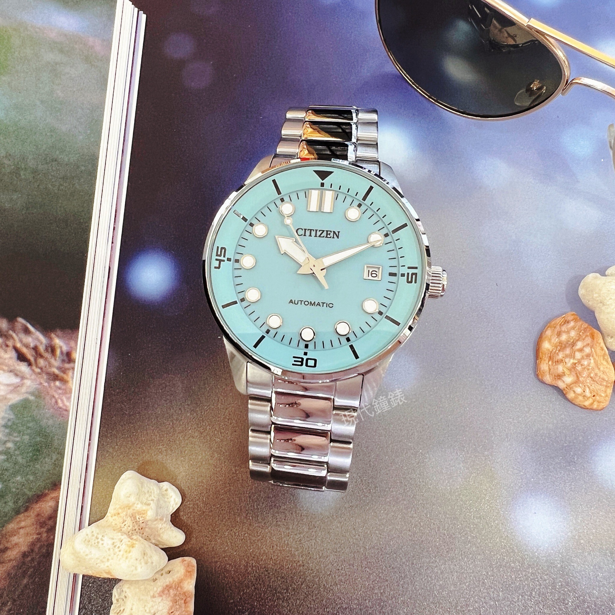 【CITIZEN 星辰】柔和沉穩機械男腕錶NJ0191-83M 40mm 現代鐘錶