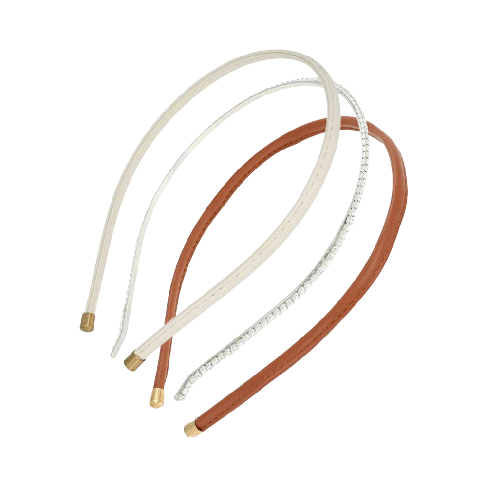 L. ERICKSON 多變3入組髮箍〈橘色/白色〉