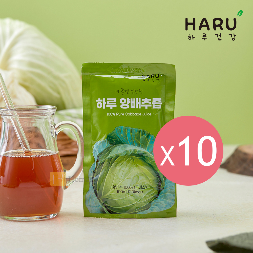 100% NFC 純高麗菜蔬菜汁 100ml x 10包裝