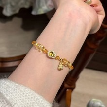 【金葫映心】黃水晶葫蘆招財聚財水晶手鍊