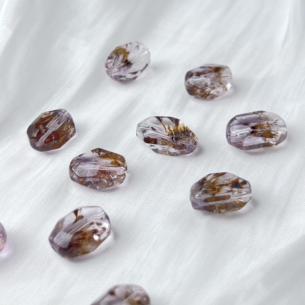 紫鈦晶 羽毛 隨型