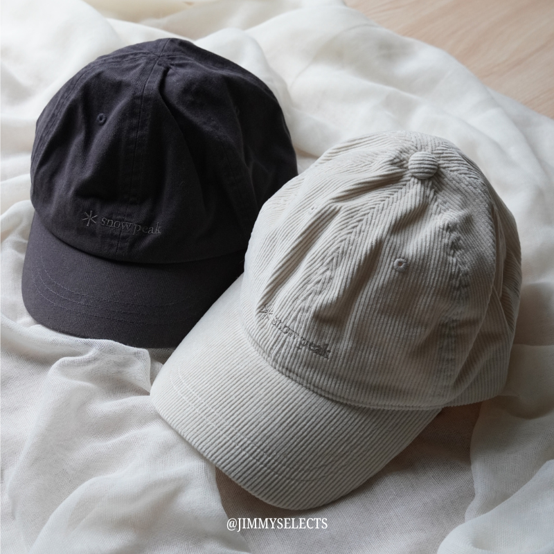 【現貨】Snow Peak Clend Short Visor｜復古短帽簷棒球帽｜Corduroy Ball Cap｜燈心絨棒球帽