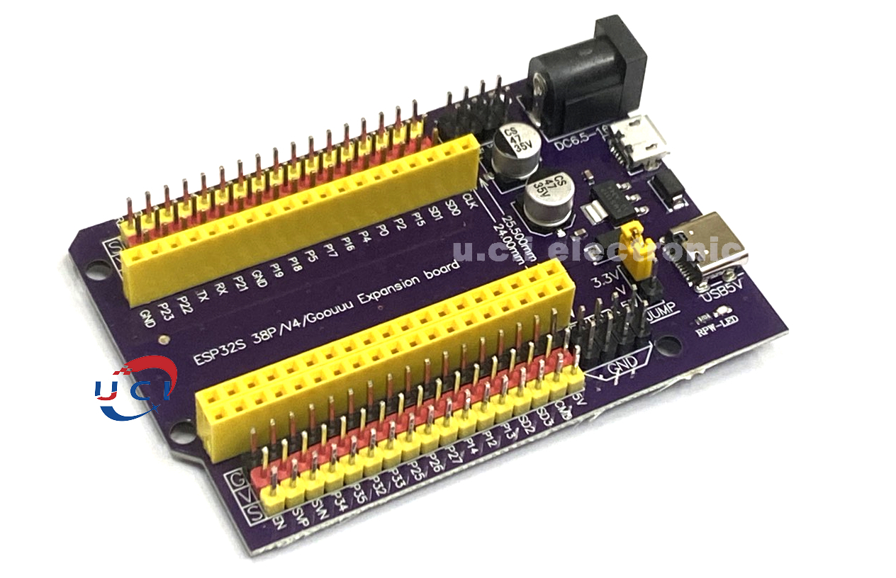 【UCI電子】(Z-2) ESP32S 38pin紫色擴展板 物聯網開發 NodeMCU-32S Lua Wifi串口