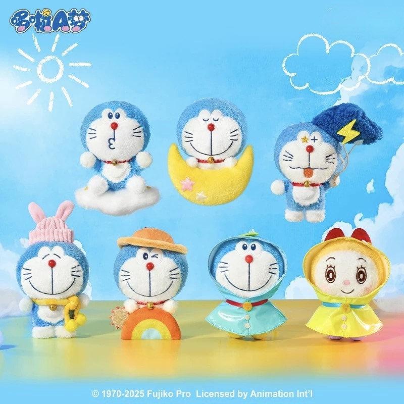 哆啦A夢 天氣系列 絨毛吊飾 盲盒