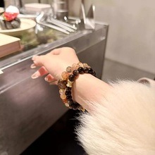 【墨曜藏鋒】黑金超七x銀曜石招財守財避邪防小人水晶手鍊