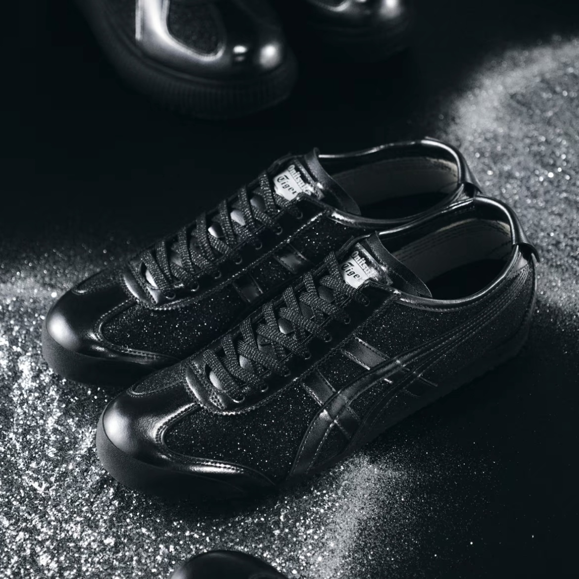 ONITSUKA TIGER MEXICO 66 黑銀河 全黑 亮片 復古 休閒鞋 1183C480-001