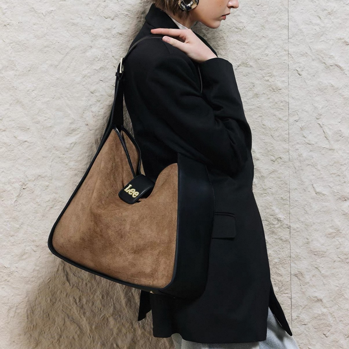 LEE 秋冬 新款 麂皮 托特包