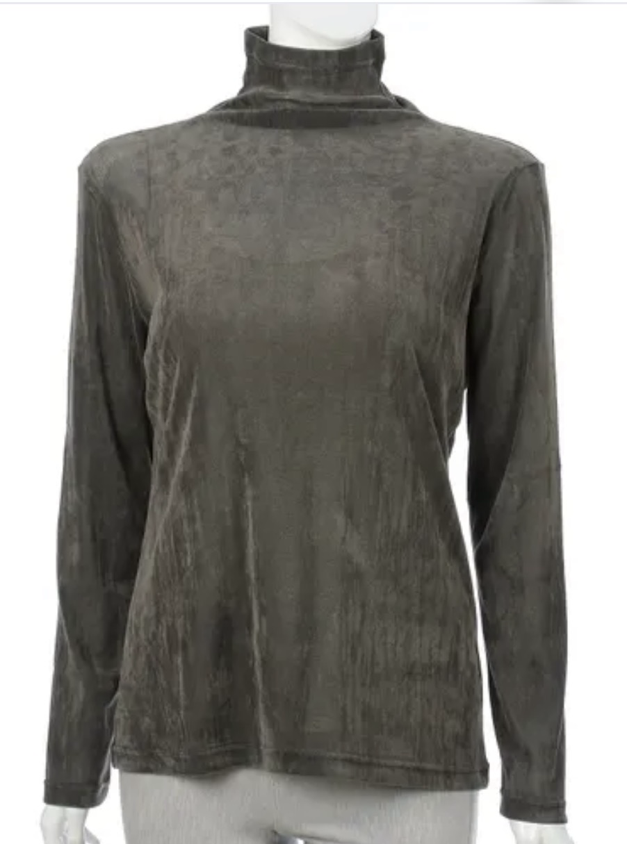 微領植絨薄紗襯衫