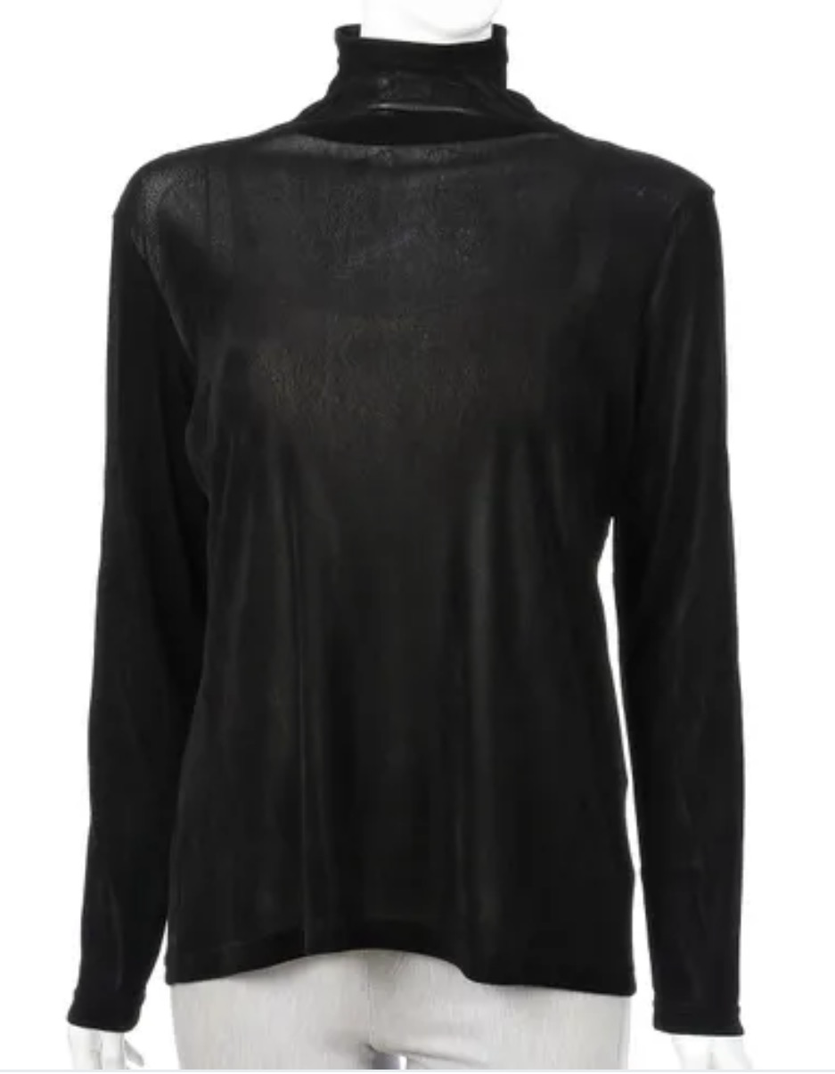 微領植絨薄紗襯衫