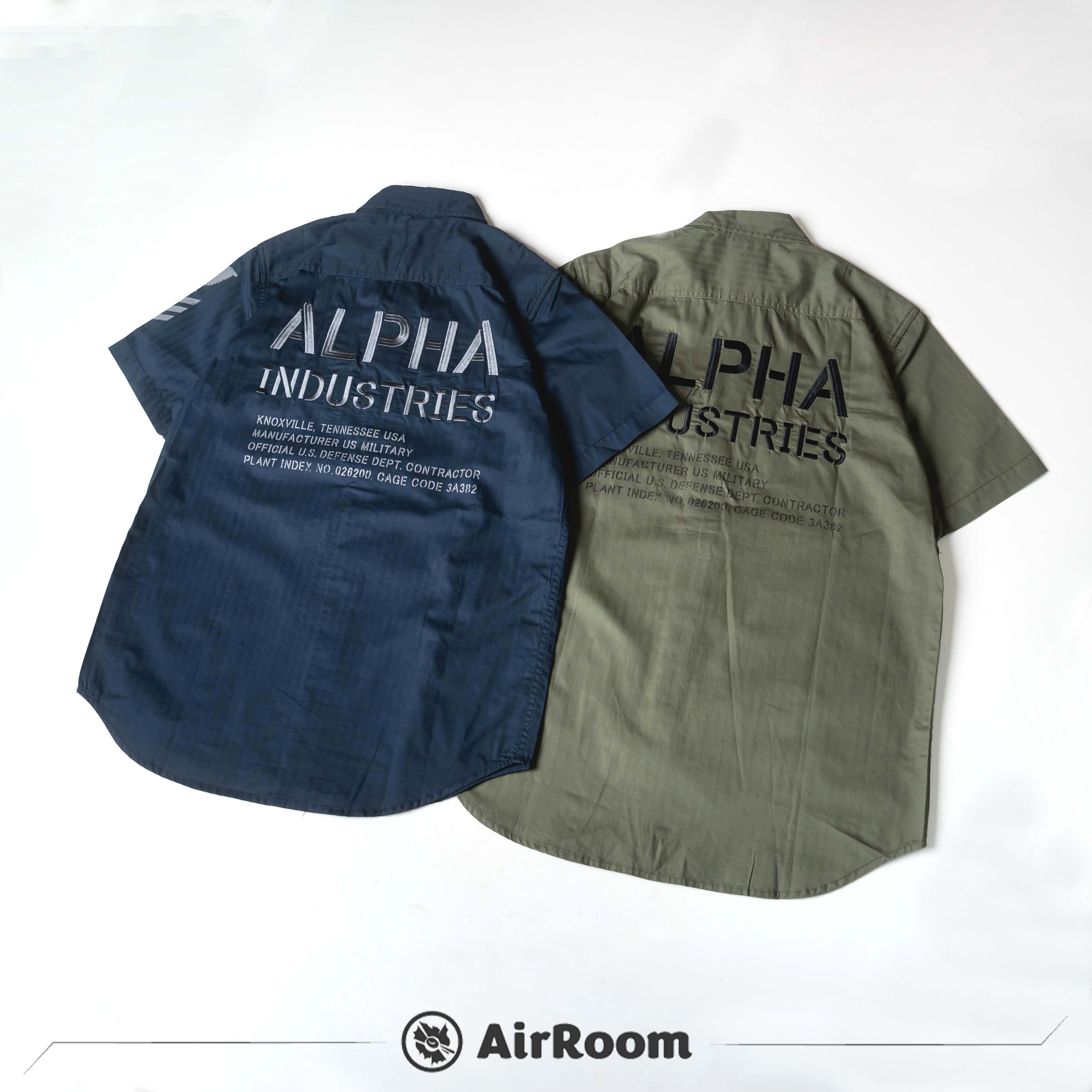 2020AW 日版 ALPHA INDUSTRIES 短袖 軍襯衫 2色 現貨 TS5018