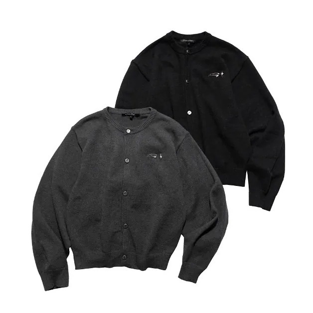 E'TREALOUEST Bottle Cap Knit Cardigan