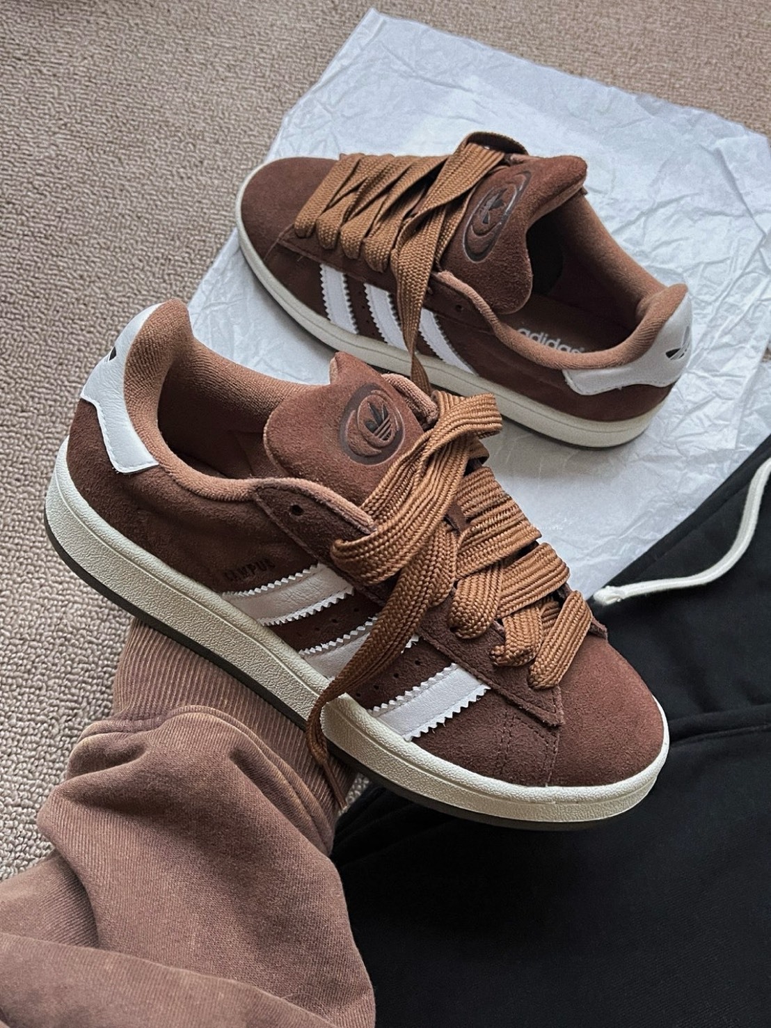 ADIDAS  CAMPUS 00S 絨面 摩卡棕 麵包鞋