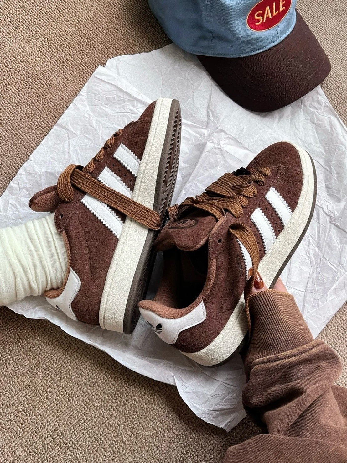 ADIDAS  CAMPUS 00S 絨面 摩卡棕 麵包鞋