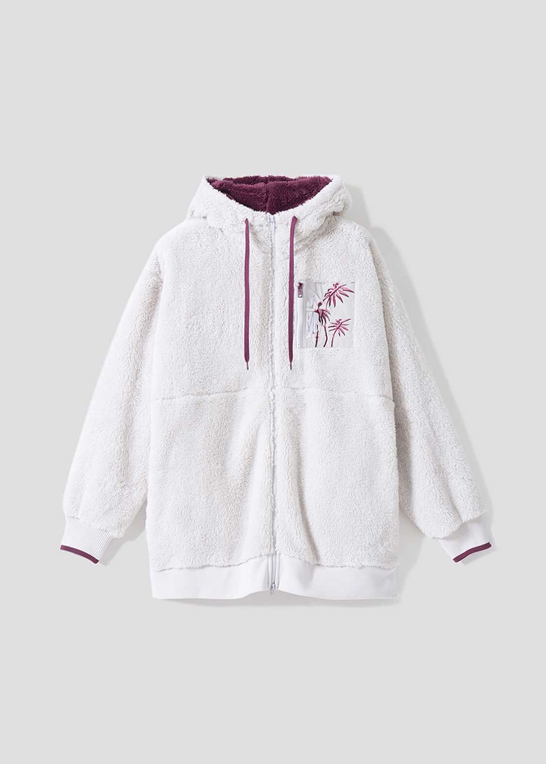 🌟 幽游白書｜藏馬與玫瑰 拉鏈泰迪毛連帽上衣