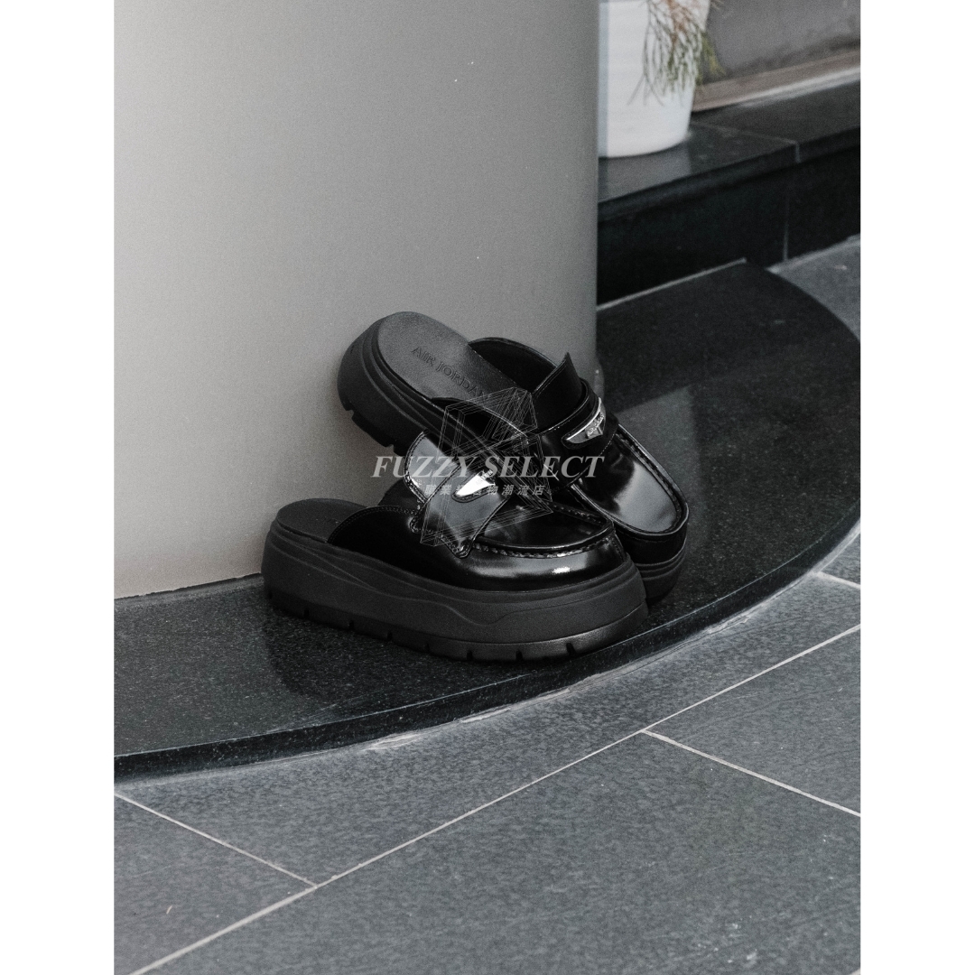 【逢甲 FUZZY】W Air Jordan Mule "Black" 厚底 銀牌 全黑 HJ4292-001