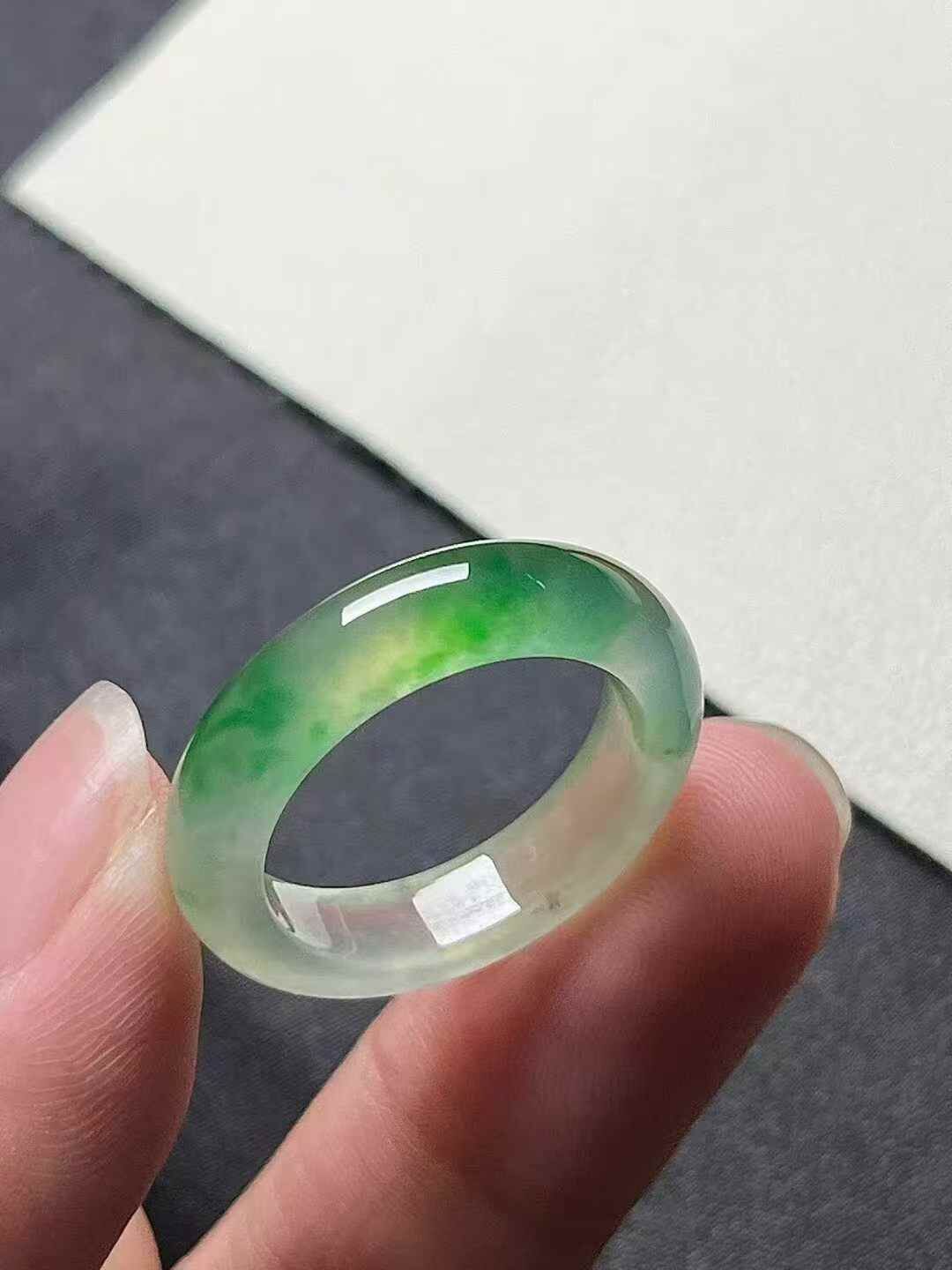 翡翠指環 (圈口 17號),天然翡翠A玉, 緬甸玉, Jade, Jadeite