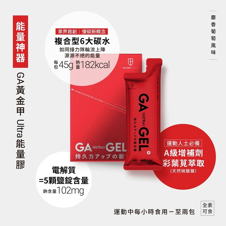 【GA 黃金甲 】  ULTRA能量膠 10包/盒