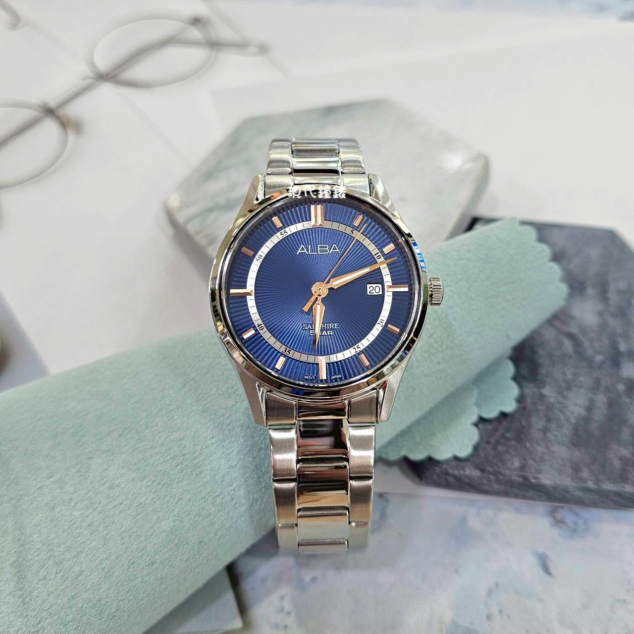 【ALBA 雅柏】PRESTIGE 紳士藍面男錶VJ42-X342B 40mm 現代鐘錶