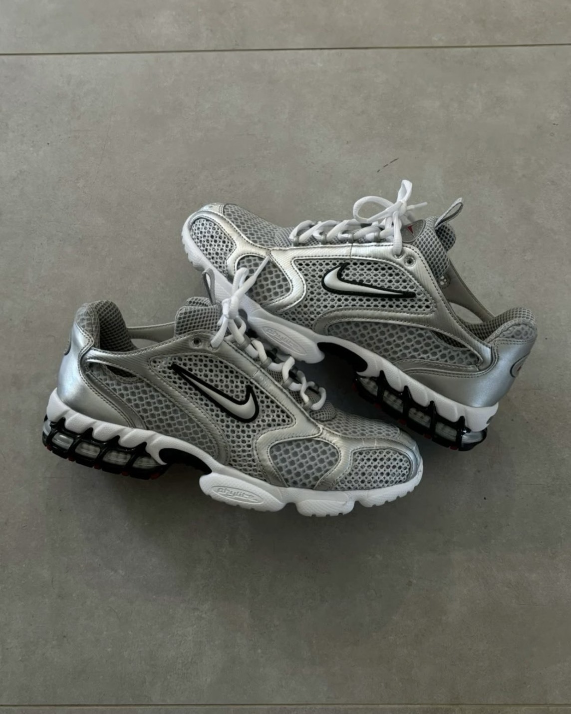 NIKE AIR ZOOM SPIRIDON CAGE 2 'Metallic Silver' 銀灰 運動 休閒鞋