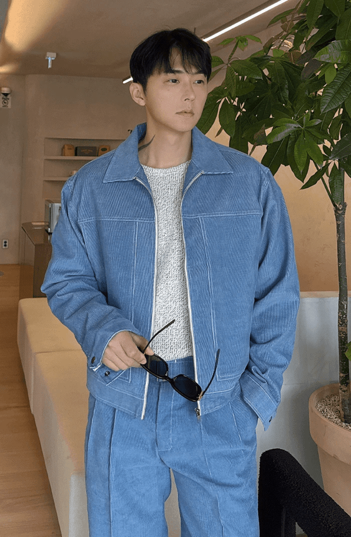 燈芯絨卡車司機夾克