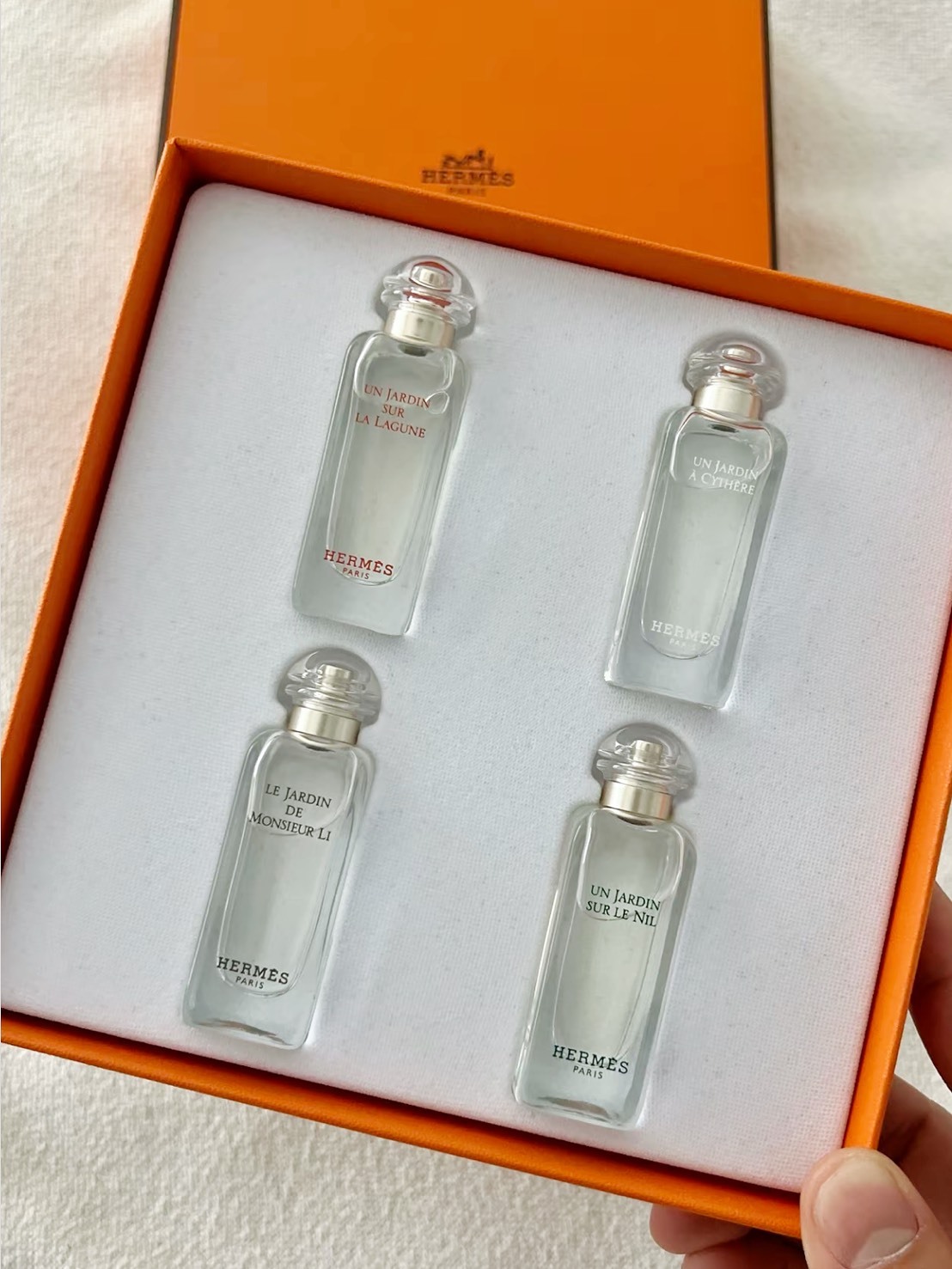 HERMES 愛馬仕 香水花園系列 限量版禮盒 淡香水 EDT 7.5ml 四種香