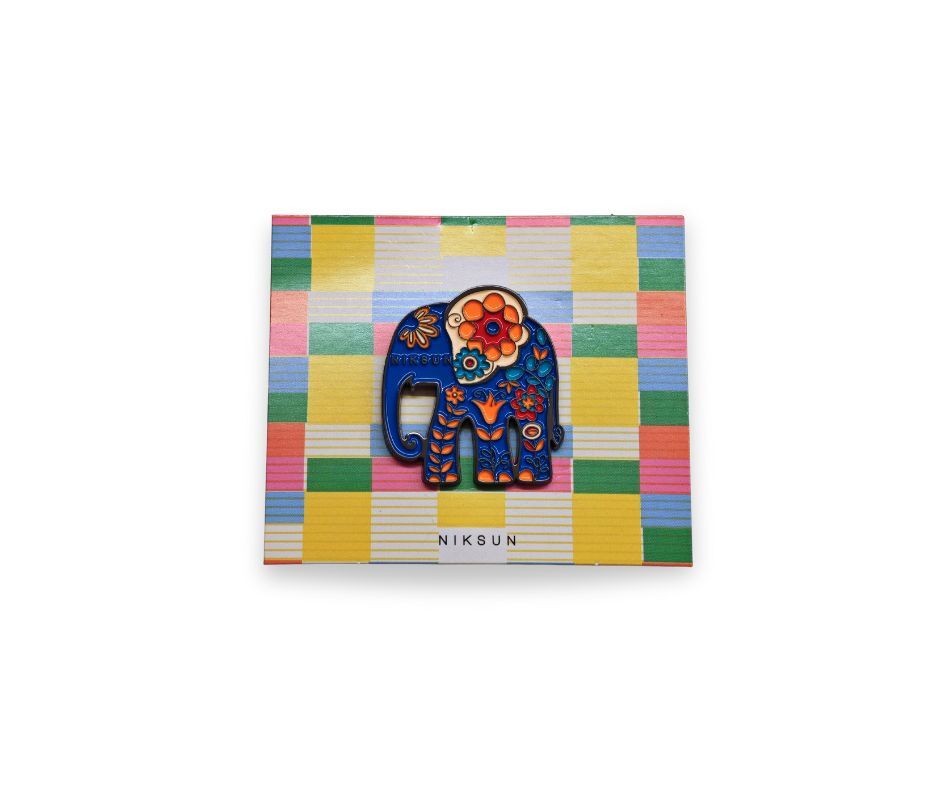 NIKSUN Floral Elephant Pin NIKSUN 繁花大象襟章