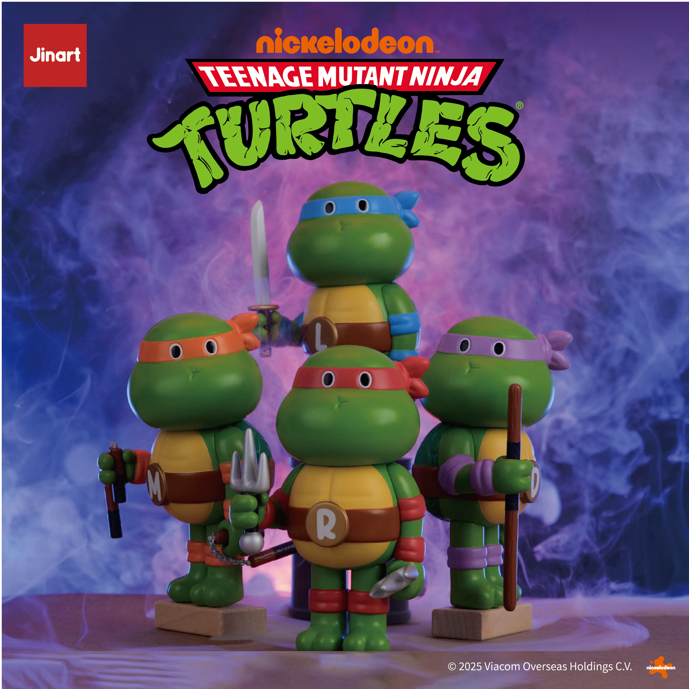 【現貨】JINART x Funktoy | 忍者龜 - 放克忍者龜-15cm軟膠公仔⚡️ (4入整套販售)