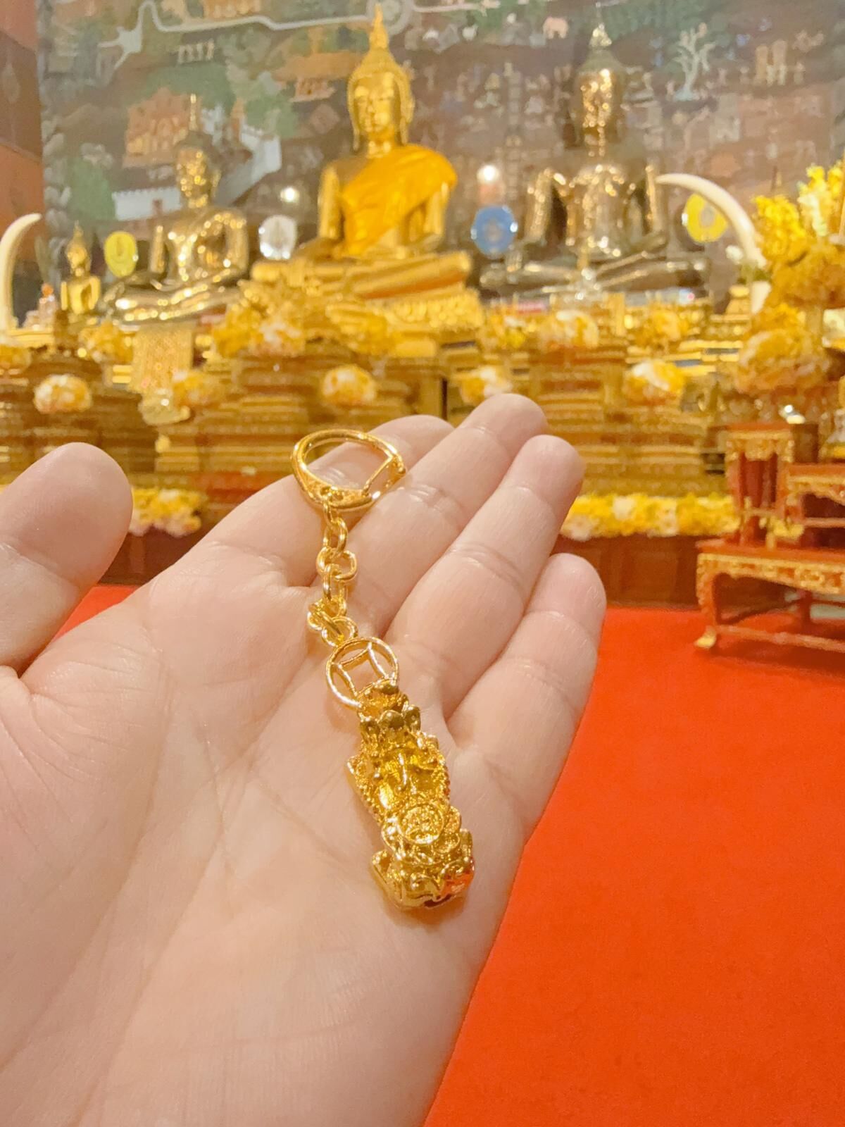 泰南三寶佛廟 供請高僧開光 開運招財 咬錢虎鑰匙圈