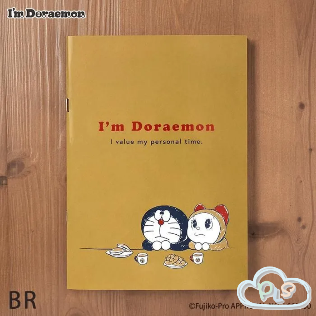 現貨 A5 筆記本 I'm Doraemon Flowering Chill Time 啡色 #72067-1