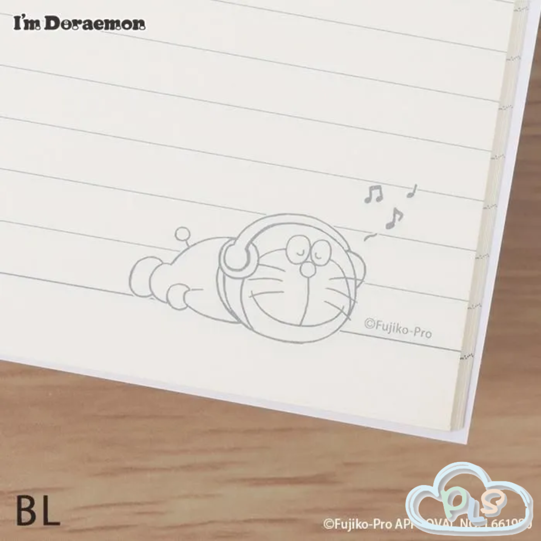 現貨 A5 筆記本 I'm Doraemon Flowering Chill Time 藍色 #72066-1